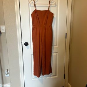 Burnt orange forever 21 jumpsuit